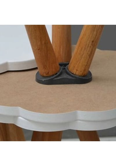 3'lü Açılı Zigon Sehpa - Orta Sehpa Ayak Bağlantı Aparatı - Çap Ayak Montaj Plastiği Yıldız