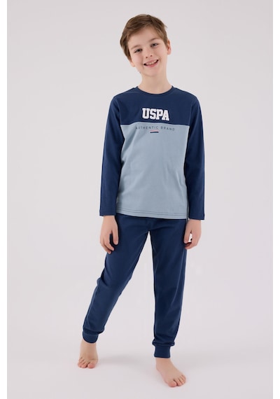 U.S. Polo Assn. Erkek Çocuk Mavi Pijama Takımı 5274-48769 Mavi