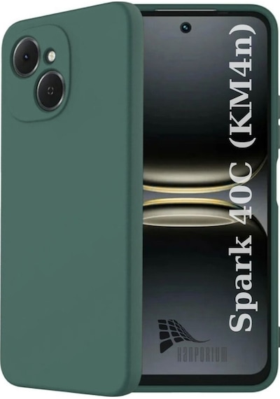 Tecno Spark 40c Km4n Uyumlu Silikon Kılıf - Pastel Renk Tonu Kamera Korumalı Esnek Kapak-yeşil Yeşil