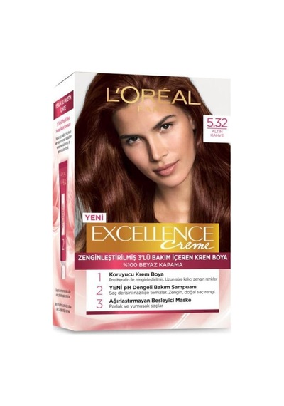 L'oréal Paris Excellence Creme Saç Boyası - 5.32 Altın Kahve