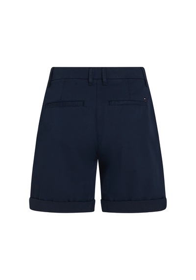 Tommy Hilfiger Co Blend Gmd Chıno Short Kadın Mavi Şort - Ww0ww42457 Mavi
