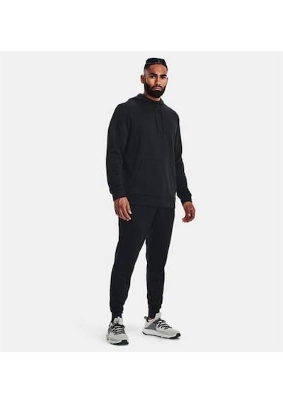 Under Armour UA Armour Fleece Hoodie Erkek Sweatshirt Siyah