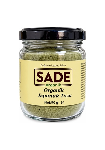 Sade Organik Ispanak Tozu 90 Gr 90 G
