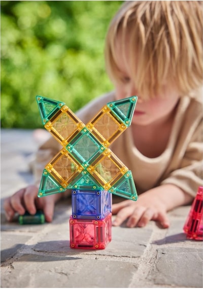Cleverclixx Mini Tiles Travel Pack Seyahat Seti Pastel 28 Parça Manyetik Bloklar