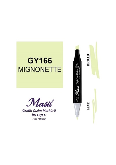 Çift Uçlu Marker Grafik Çizim Kalemi 166 Muhabbet Çiçeği
