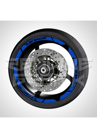 CBR 250 R FOSFORLU REFLEKTİF JANT ŞERİDİ MAVİ