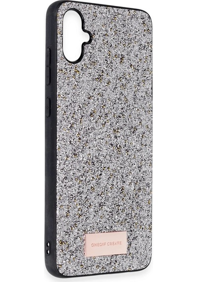 Onegif Samsung Galaxy A05 Bright Simli Kapak - Gümüş