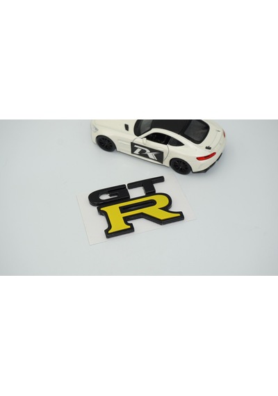 Dk Tuning Nissan Gtr Bagaj Sarı Siyah Logo Amblem Arma Bagaj Arma