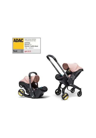 Doona I Bebek Arabasına Dönüşen Tekerlekli Gr 0 Ana Kucağı Oto Koltuğu Blush Pink