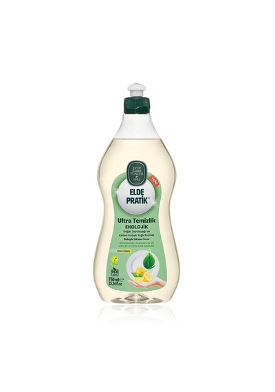 Eyüp Sabri Tuncer Elde Pratik Doğal Zeytinyağı Ve Limon Kabuk Yağlı Bulaşık Yıkama Sıvısı 750 Ml