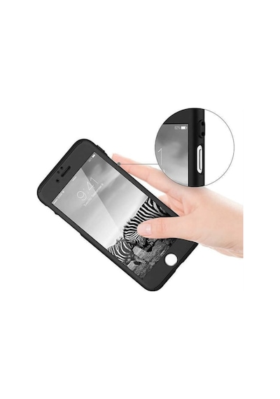 Apple Uyumlu iPhone 7 8 Plus Kilif 360 Tam Koruma Full Cover Sert Kapak + Cam 266092305 - Seçenek / Renk-Bakir