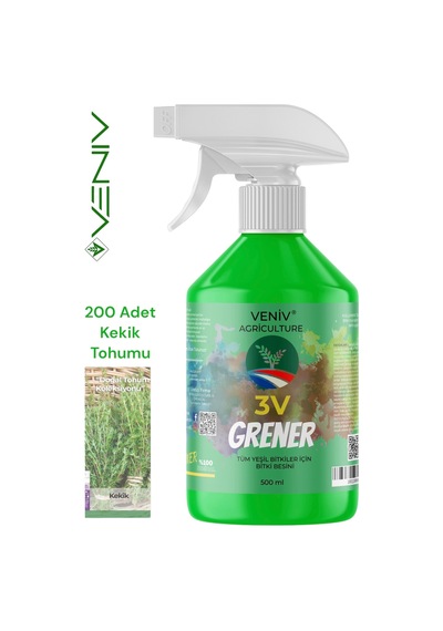 3v Grener 500 Ml Bitki Besini + 200 Kekik Tohumu Doğal Lezzet, Güçlü Kökler 2