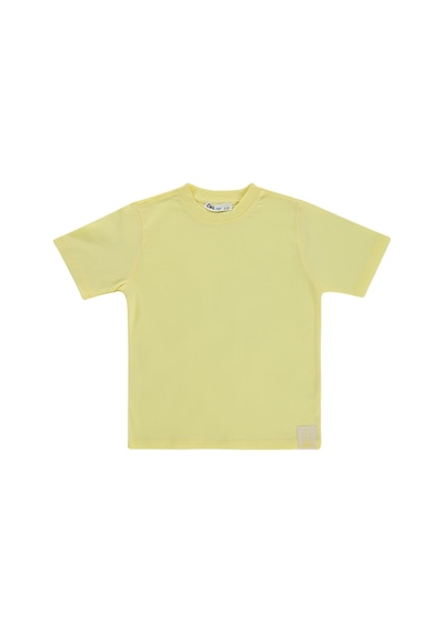 Civil Boys Basic Surf Etiketli 2-5 Yaş Tişört - Sarı Açık Sarı
