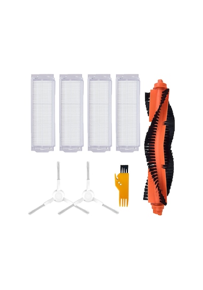 Mija Xiaomi Mop Pro Uyumlu 8 Parça Yedek Beyaz Filtre Fırça Seti