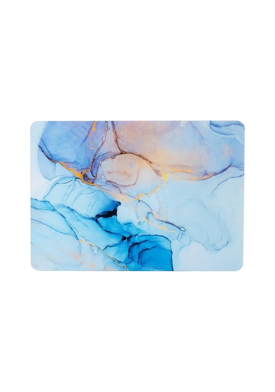 Macbook Air 13.6 İnç Mermer Desenli Kılıf A2681 A3113 A3240 A3449 M2 M3 M4 M5 Uyumlu Sert Kapak Hard Case Açık Mavi Belirtilmemiş