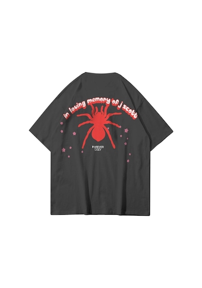 Tarzsokak Unisex Sp5der Antrasit Tshirt Gri