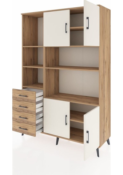 Hyperion Dolap 8 Raflı 4 Çekmeceli 4 Kapaklı 132x44x195 Çam-aytaşı/çam Aytası/atlas Çam Hyperion Dolap 8 Raflı 4 Çekmeceli 4 Kapaklı 132x44x195 Çam-aytaşı/çam Aytası/atlas Çam