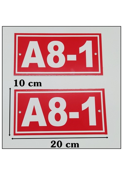 Kapı Numarası 10X20 Cm, Bina, Apartman, Işyeri Numarası (487047209)