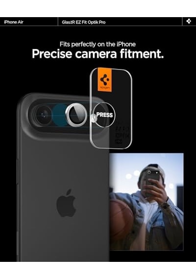 İle Uyumlu Kamera Lens Camı Koruyucu Kolay Kurulum Glas.tr Ez Fit Optik Pro 2 Adet Silver - Agl10132