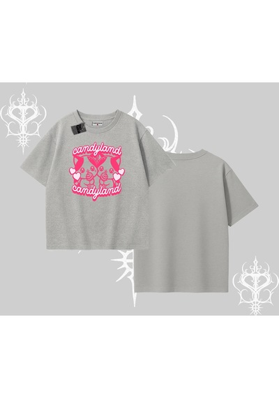 Tarzsokak Meow Yazılı Kedi Portre Baskılı Oversize Tshirt Beyaz