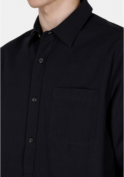 Colin's Colins Regular Fit Shirt Neck Düz Erkek Siyah Uzun Kol Gömlek Cl1073761 Cl1073761 Q1.v1 Blk Siyah