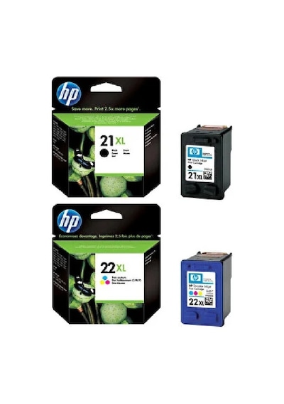 Hp 21xl Siyah Ve 22xl Renkli İkili Kartuş