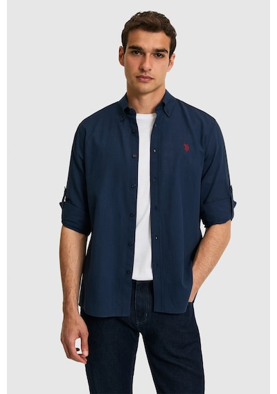U.s. Polo Assn. Erkek Lacivert Gömlek Basic 50324660-vr033