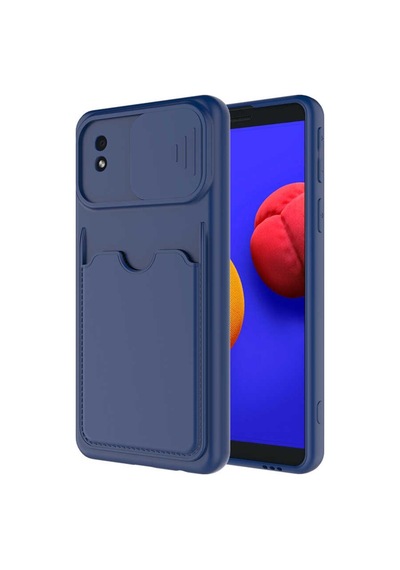 Galaxy A01 Core Kılıf Zore Kartix Kartlık Bölmeli Kılıf