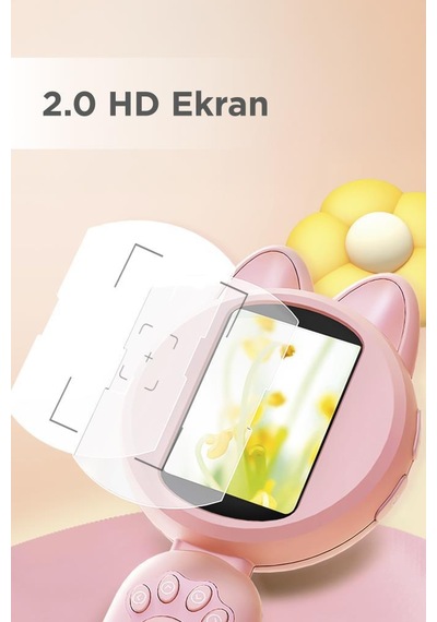 Torima Tsm-02 Pembe Mini Dijital Mikroskop