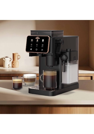 Arzum OK0047 Okka Barista Compact 1400 W Süt Hazneli 15 Bar Basınçlı Otomatik Espresso Makinesi