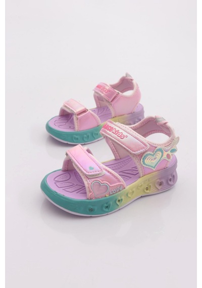 Marco Kids 02-26y207 Çocuk Patik Işıklı Sandalet Pembe
