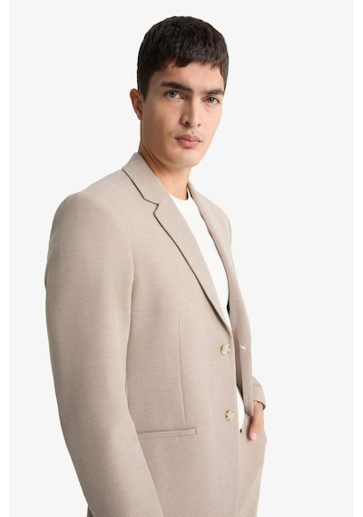 Defacto Modern Fit Düğmeli Cepli Blazer Ceket F2347ax25aubg773 Bej