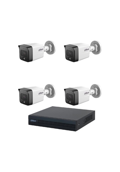 Dahua 4 Kameralı 2 Mp Sesli İp Güvenlik Kamera Seti Ipc-hfw1230tc1-sa