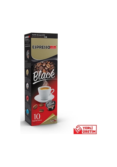 Espressomm® Tchibo Cafissimo Makineleri İle Uyumlu Black Kapsül Kahve 10'lu