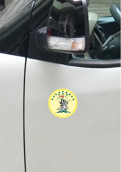 Nart Sosruko Color Sticker Etiket Sarı - 9 Cm