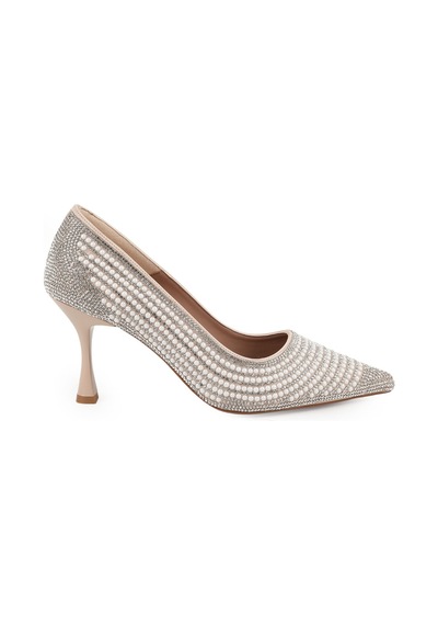 Libero L085.k7721 İnci Ve Kristal Taş İşlemeli Kadeh Topuklu Jurdan Taban Kadın Stiletto Ten Libero L085.k7721 İnci Ve Kristal Taş İşlemeli Kadeh Topuklu Jurdan Taban Kadın Stiletto Ten