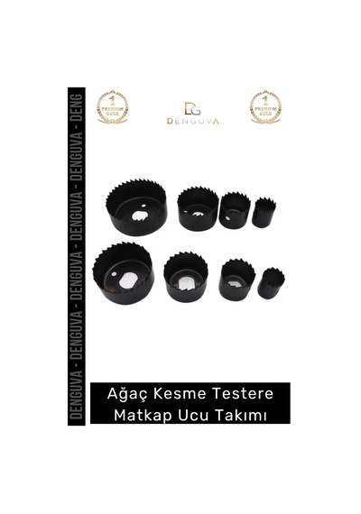 Matkapucu 11 Parça Metal Ahşap Plastik Mdf Alüminyum Delik Açma Seti Tavan Kesme Matkap Ucu Takımı