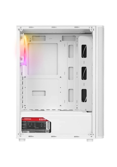Rampage Helıos Mesh 650w 80+ Bronze Tempered Glass Rgb Beyaz Atx Gaming Kasa