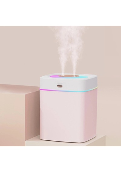 Divex Renkli Işıklı Çift Püskürtmeli Hava Nemlendirici 3l Humidifier H-18
