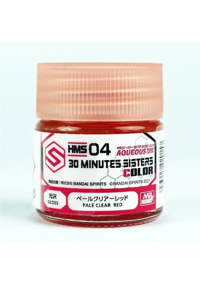 Mr.hobby Hms-04 10 Ml. 30 Minutes Sisters Colors, Pale Clear Red, Aqueous Serisi Model Boyası Standart