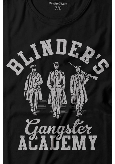 Kendim Seçtim Peaky Blinders Gangster Academy Dizi Baskılı Tişört Çocuk T-shirt 001