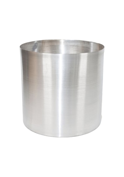 Rüzgar Çiçekçilik Galvaniz Saksı 25x25 Paslanmaz Metalik