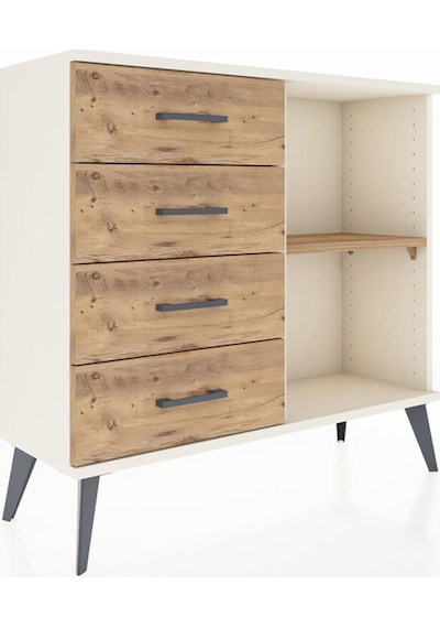 Arges Şifonyer Tek Raflı 4 Çekmeceli 88x30x80 Aytaşı-çam Çam Arges Şifonyer Tek Raflı 4 Çekmeceli 88x30x80 Aytaşı-çam Çam