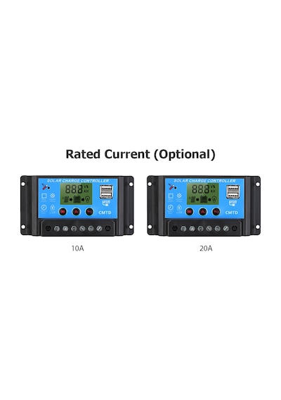 Shineyee 12/24v Lcd Ekranlı Çift Çıkışlı Solar Şarj Kontrol Cihazı - 20a Sıcaklık Kompanzasyonlu