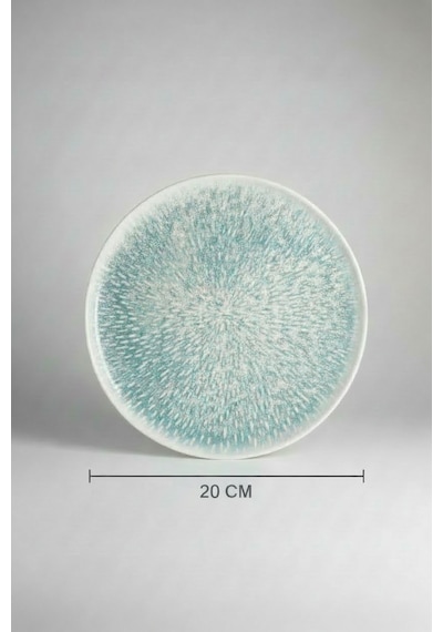 6'lı Toledo Pasta Tabağı 20cm Dijital Asel Rinart Krem
