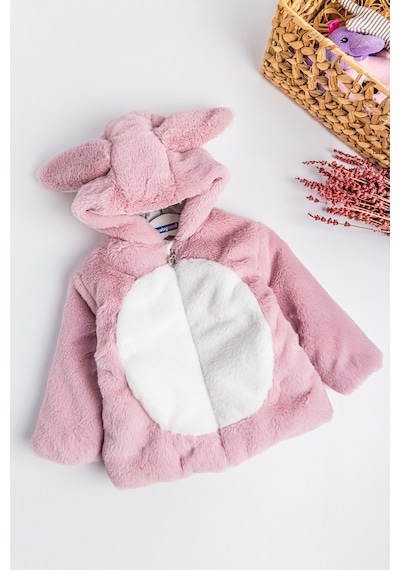 Baby&Kids Tavşan Kulaklı Welsoft Peluş Kız Çocuk Mont (538582909)