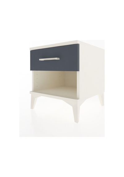 Hyperion Komodin Tek Çekmeceli 44x44x48 Aytaşı-antrasit Aytaşı