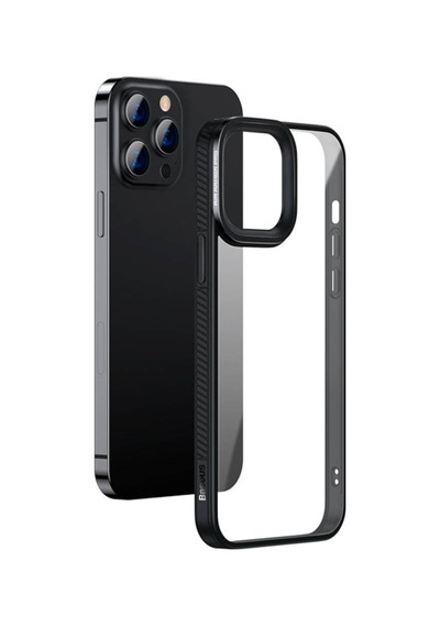 Baseus Crystal Apple Uyumlu iPhone 13 Pro 6.1 Kilif Jel Çerçeve Zirhli Siliko 522410908