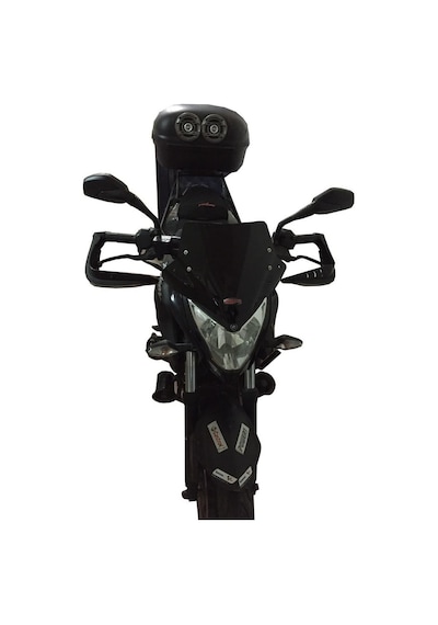 GP Kompozit Bajaj Pulsar NS 200 2011-2024 Uyumlu Spor Cam Siyah 30 cm