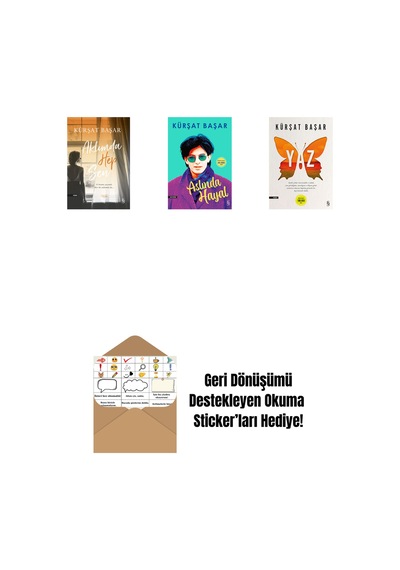 Aklımda Hep Sen + Aslında Hayal + Yaz + Okuma Sticker'ları